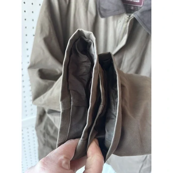 Newport Harbor Men's XXL Chore Jacket Coat Brown Barn Canvas Ranch Zip Out Liner